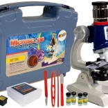 Grande trousse scientifique – microscope éducatif pour enfants 100× 400× 1200× dans une mallette