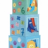 Cubes gigognes DJECO bébés animaux – tour de boîtes