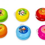 yo-yo en bois avec de joyeux animaux