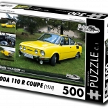 Puzzle Retroauta Škoda 110 R Coupé 1974 - 500 pièces