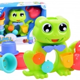 Grenouille de bain avec gobelets et effets d’eau