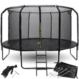 Trampoline de jardin SkyFlyer 426 cm avec filet de protection et échelle