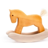 Bajo mini cheval à bascule naturel