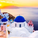 Enjoy Puzzle – lever de soleil sur Santorin, Grèce (1000 pièces)