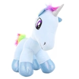Licorne en peluche violette