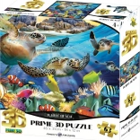 puzzle 3D tortue 63 pièces