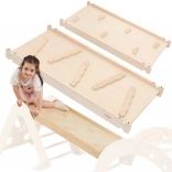 rampe en bois Viga réversible et mur d’escalade pour ensemble enfant