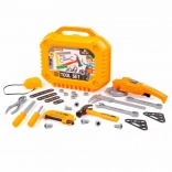 Valisette pour enfants avec outils 30 pcs avec meuleuse, orange