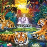 Puzzle Paradis des tigres XL 500 pièces