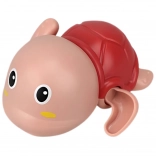 Woopie petite tortue de bain flottante à remonter rose