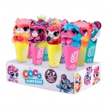 Coco Surprise Neon peluche avec surprise dans un cornet