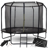 Trampoline de jardin SKYFLYER 304 cm avec filet de protection et échelle