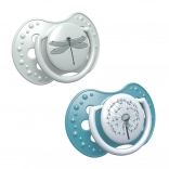 LOVI Sucette en silicone dynamique BOTANIC 6-18 m 2 pcs garçon
