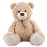 Ours en peluche 130 cm avec nœud