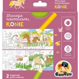 Longs coloriages Chevaux – kit créatif pour enfants CZUCZU