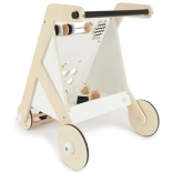 Bieco trotteur en bois pour enfants avec activités Black & White