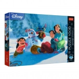 Puzzle Premium Plus – hiver avec Stitch, 1000 pièces