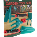 ensemble pour petit jardinier 4 pièces – fourche, pelle, épandeur et binette, 3+