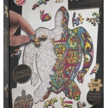 MOXY Puzzle silhouette tortue 130 pièces