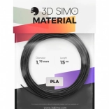 Filament PLA pro pour stylo 3D et impression 3D – kit 1,75 mm, 15 m (noir, or, argent)