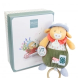 Coffret cadeau Vache en peluche Aneth mélodie 20 cm