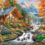 Puzzle tranquillité en altitude 1000 pièces