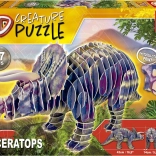 Puzzle 3D tricératops 67 pièces