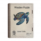 Puzzle en bois Green Turtle A4