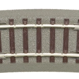 Roco geoLINE rail courbe R3 7,5° avec ballast, H0