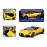 Modèle de voiture en métal 1:18 BBURAGO Bugatti Mistral jaune
