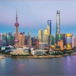 Educa Puzzle Panorama Shanghai au coucher du soleil 1000 pièces