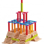 Plaquettes de construction en bois 200 pcs