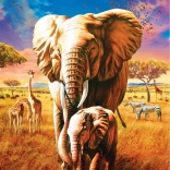ART PUZZLE Puzzle Maman éléphant 1000 pièces