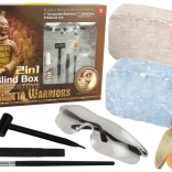 Kit archéologique 2-en-1 – cristaux et trésors pour enfants