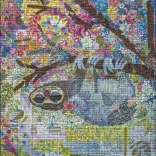 Puzzle Heye Quilt Art : Paresseux brodé 1000 pièces