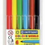 Centropen set de feutres 6 couleurs