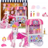 Wild Manes Candi licorne avec chariot de douceurs et accessoires, 22 pièces