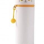 Trousse tubulaire en silicone Cat Lovers – chat orange