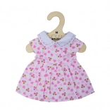 Bigjigs Toys robe rose avec des cœurs pour poupée 34 cm