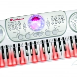 Clavier pour enfants avec boule disco et microphone 50 × 21 cm