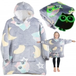 Sweat à capuche lumineux pour enfants avec couverture