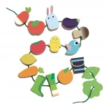 jeu d’enfilage Jardin VILAC – jouet en bois à enfiler pour développer la motricité fine