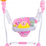 Chipolino balancelle et centre d'activités pour bébé Macarena rose