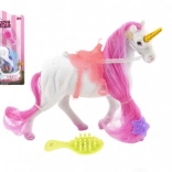 Licorne à coiffer avec selle et accessoires, 15 cm