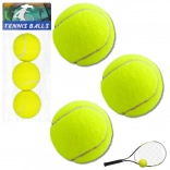 Set de balles de tennis jaunes 3 pcs
