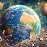 Puzzle Vue de la Lune 500 pièces