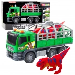 Camion de transport de dinosaure avec lumières et sons 1:10 – vert