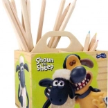 Porte-crayons en bois Mouton Shaun small foot