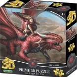 Puzzle 3D Cavalier du dragon 63 pièces