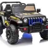 Voiture électrique tout-terrain pour enfants, noire
